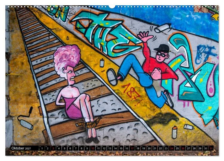 Produktbild: Streetart am Wiener Donaukanal (Wandkalender 2027 DIN A2 quer), CALVENDO Monatskalender