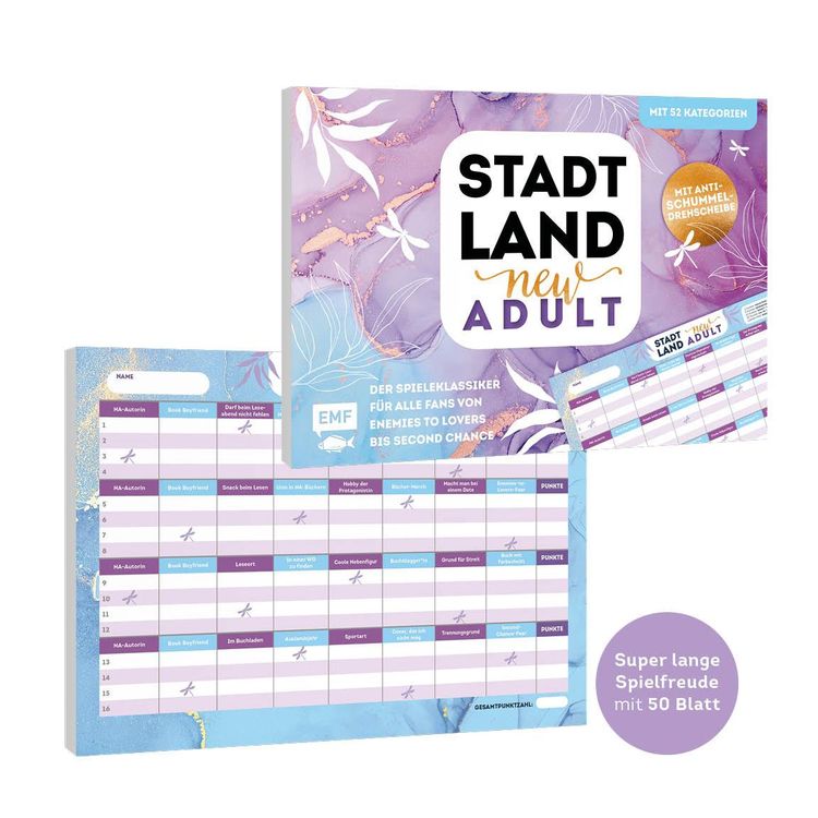 Produktbild: Stadt, Land, New Adult &ndash; Der Spieleklassiker f&uuml;r Fans von Enemies to Lovers bis Second Chance