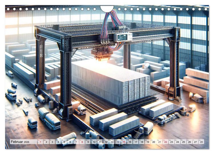 Produktbild: Die Zukunft im Hamburger Hafen: Visionen und M&ouml;glichkeiten von Morgen. (Wandkalender 2026 DIN A4 quer), CALVENDO Monatskalender