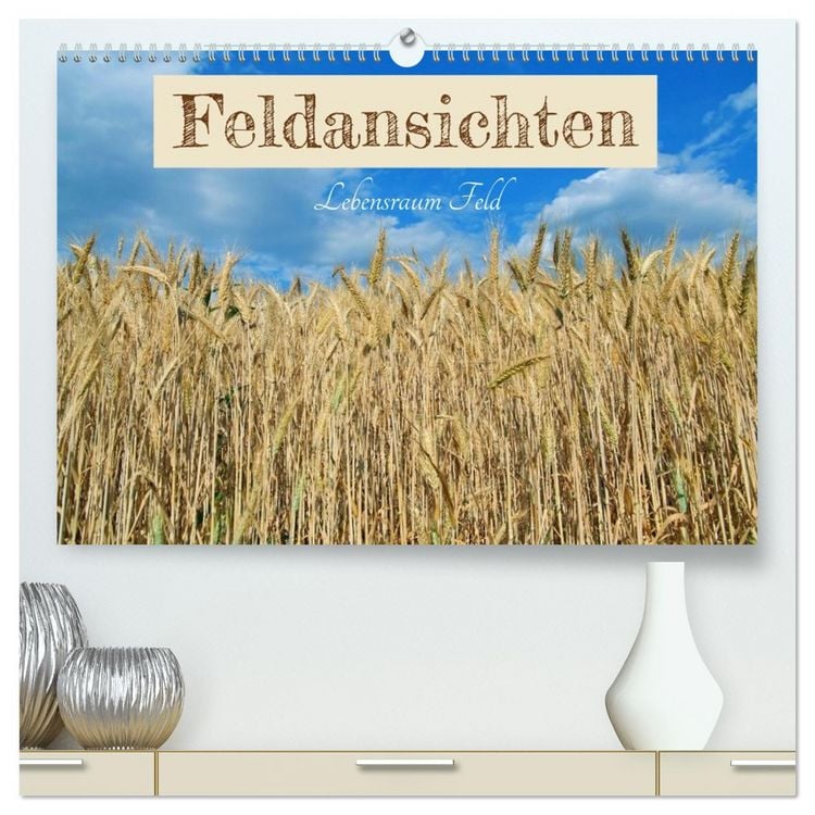 Produktbild: Feldansichten (hochwertiger Premium Wandkalender 2026 DIN A2 quer), Kunstdruck in Hochglanz