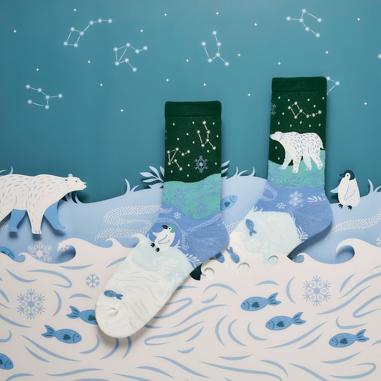 Produktbild: Socke "Winter Bear", Gr. 41-46