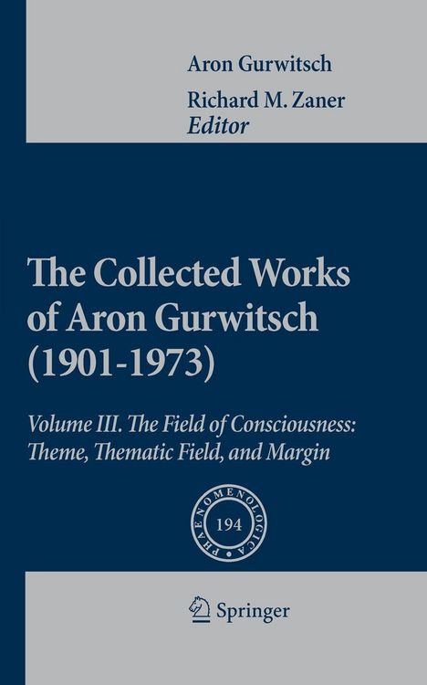 Produktbild: The Collected Works of Aron Gurwitsch (1901-1973)