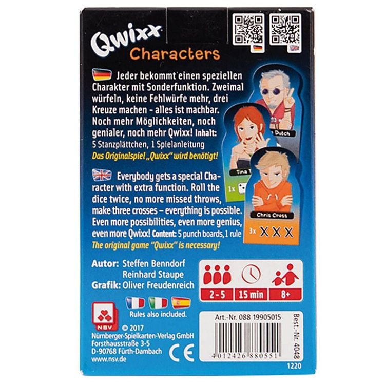 Produktbild: Qwixx - Characters