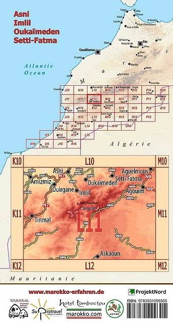 Produktbild: L11: Asni - Imlil - Ouka&iuml;meden - Setti-Fatma 1:120.000