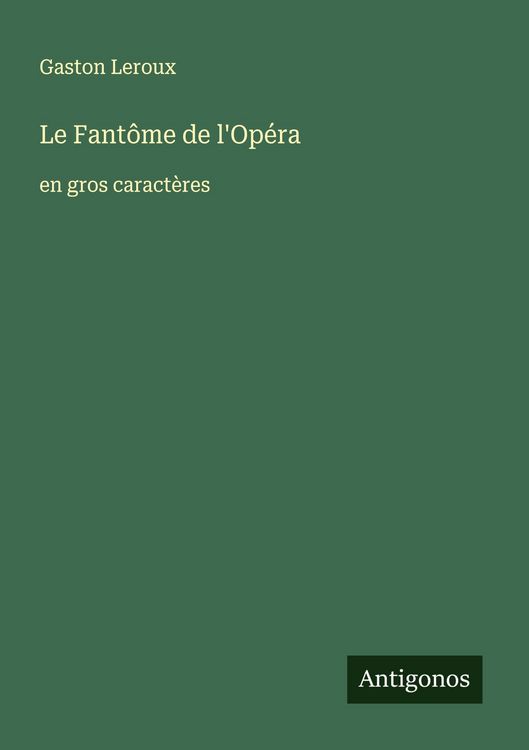 Produktbild: Le Fant&ocirc;me de l'Op&eacute;ra