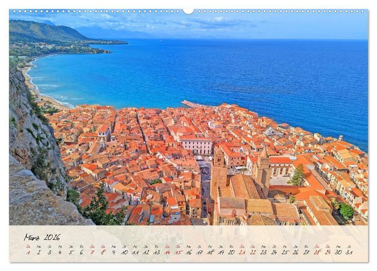 Produktbild: Siziliens Zauber &ndash; Von Palermo bis Taormina (hochwertiger Premium Wandkalender 2026 DIN A2 quer), Kunstdruck in Hochglanz