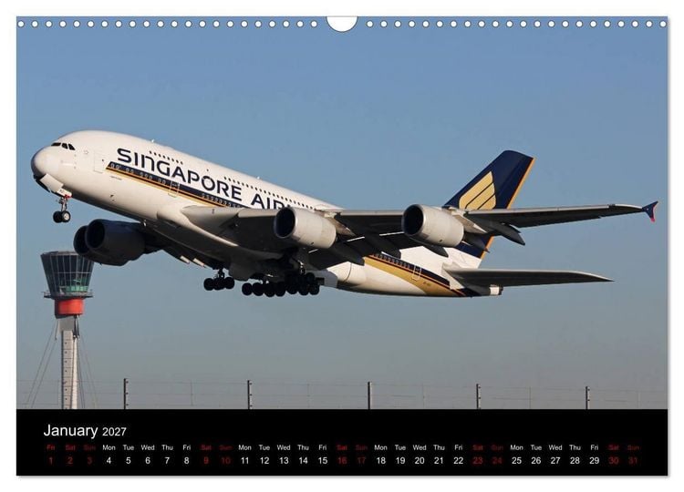 Produktbild: A380 SuperJumbo (Wall Calendar 2027 DIN A3 landscape), CALVENDO 12 Month Wall Calendar