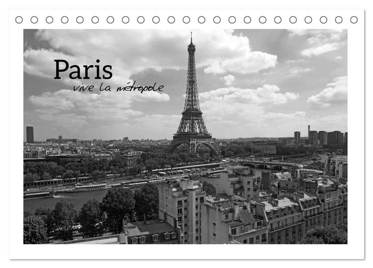 Produktbild: Paris vive la m&eacute;tropole (Tischkalender 2026 DIN A5 quer), CALVENDO Monatskalender