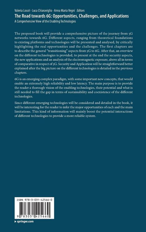 Produktbild: The Road towards 6G: Opportunities, Challenges, and Applications