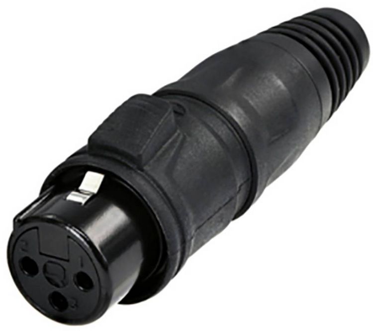 Produktbild: Rean AV RCX3F-Z-002-1 XLR-Steckverbinder Buchse, gerade Polzahl: 3 1St.
