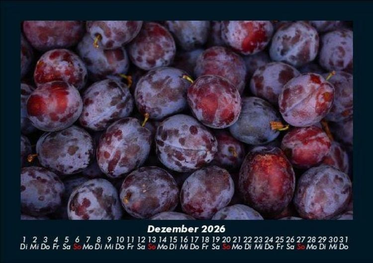 Produktbild: Obstkalender 2026 Fotokalender DIN A5