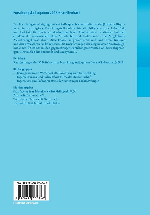Produktbild: Forschungskolloquium 2018 Grasellenbach