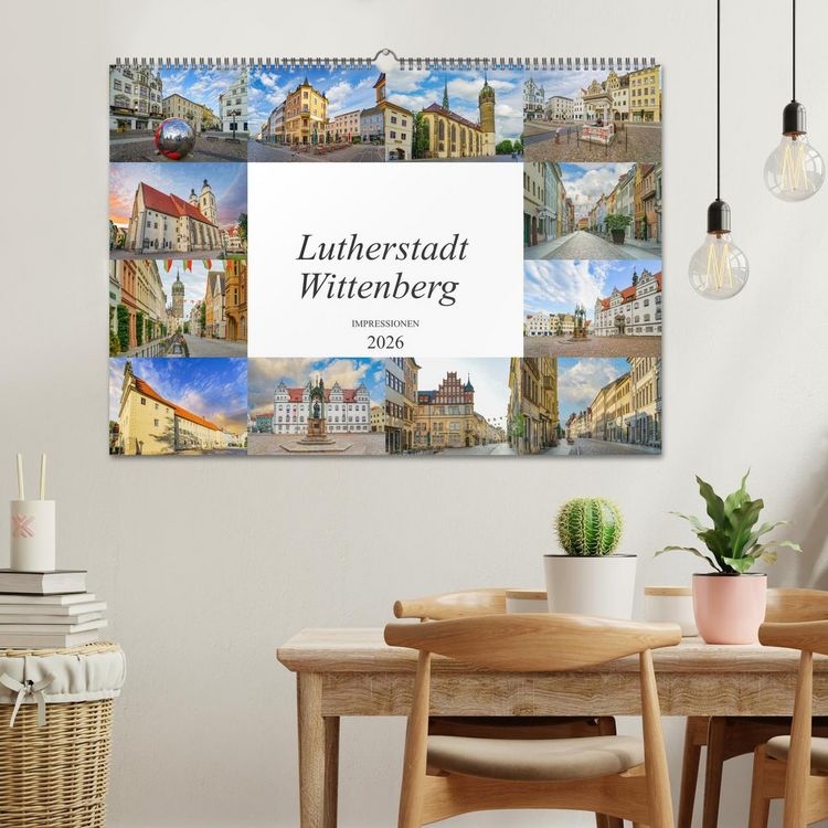 Produktbild: Lutherstadt Wittenberg Impressionen (Wandkalender 2026 DIN A2 quer), CALVENDO Monatskalender
