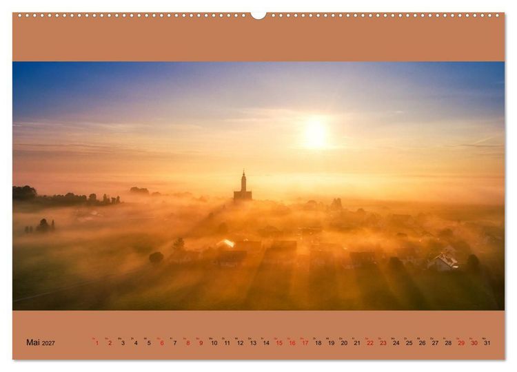 Produktbild: Fogscapes - magische Nebellandschaften (hochwertiger Premium Wandkalender 2027 DIN A2 quer), Kunstdruck in Hochglanz
