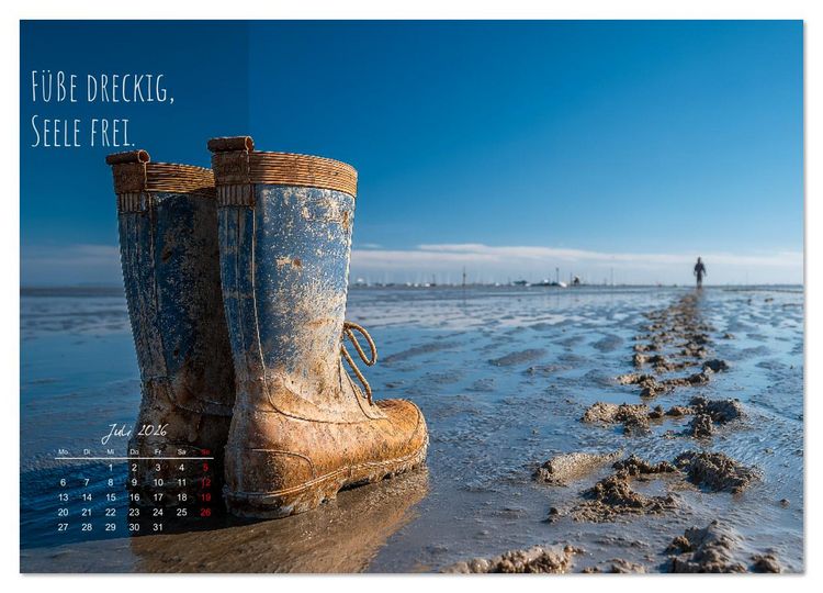 Produktbild: Moin Moin ist schon gesabbel - Norddeutscher Spr&uuml;che-Kalender (hochwertiger Premium Wandkalender 2026 DIN A2 quer), Kunstdruck in Hochglanz