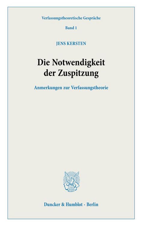 Produktbild: Die Notwendigkeit der Zuspitzung.