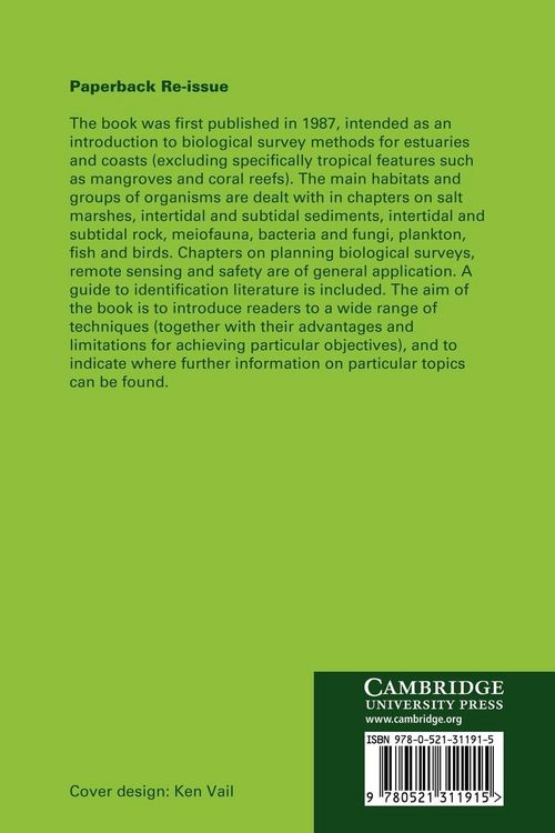 Produktbild: Biological Surveys of Estuaries and Coasts