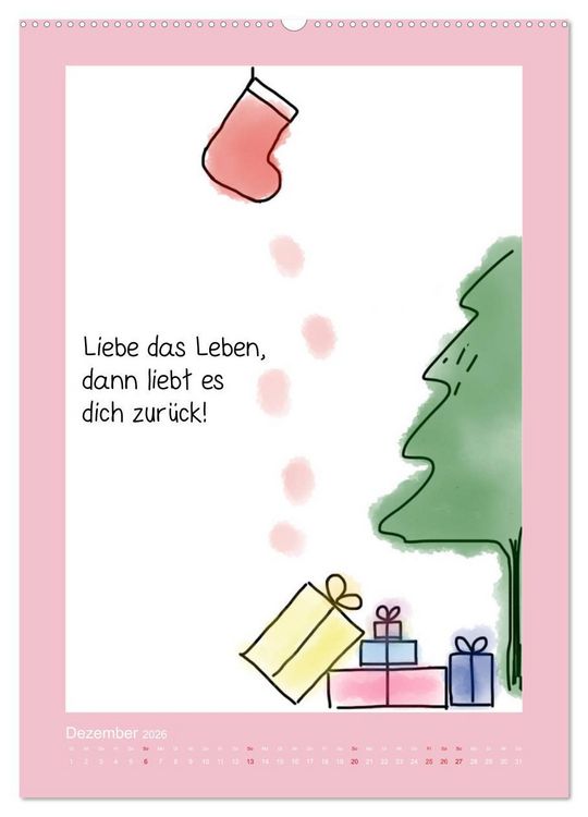 Produktbild: Weisheiten und Spr&uuml;che f&uuml;r mehr Lebensfreude! (hochwertiger Premium Wandkalender 2026 DIN A2 hoch), Kunstdruck in Hochglanz