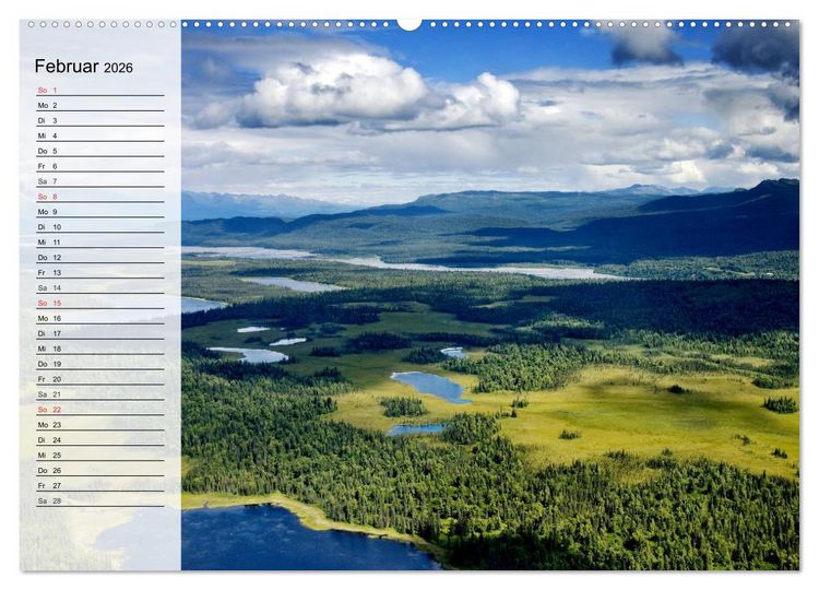 Produktbild: Alaska - Weites Land (Wandkalender 2026 DIN A2 quer), CALVENDO Monatskalender