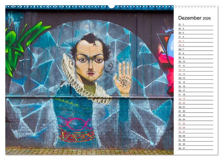 Produktbild: Graffiti (Wandkalender 2026 DIN A2 quer), CALVENDO Monatskalender