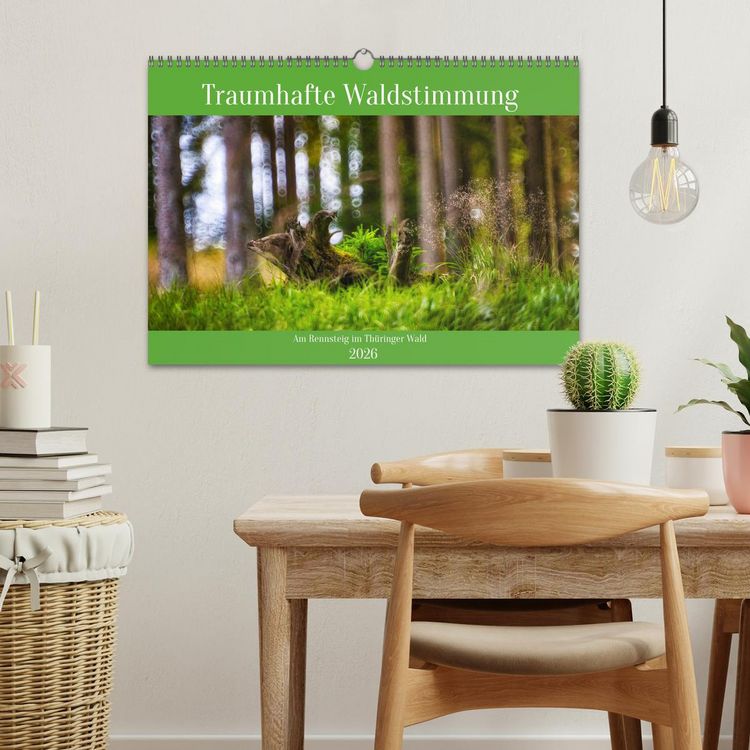 Produktbild: Traumhafte Waldstimmung am Rennsteig im Th&uuml;ringer Wald (Wandkalender 2026 DIN A3 quer), CALVENDO Monatskalender