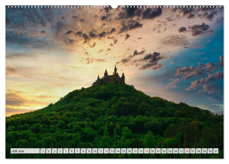 Produktbild: S&uuml;ddeutschland im Fokus (hochwertiger Premium Wandkalender 2026 DIN A2 quer), Kunstdruck in Hochglanz