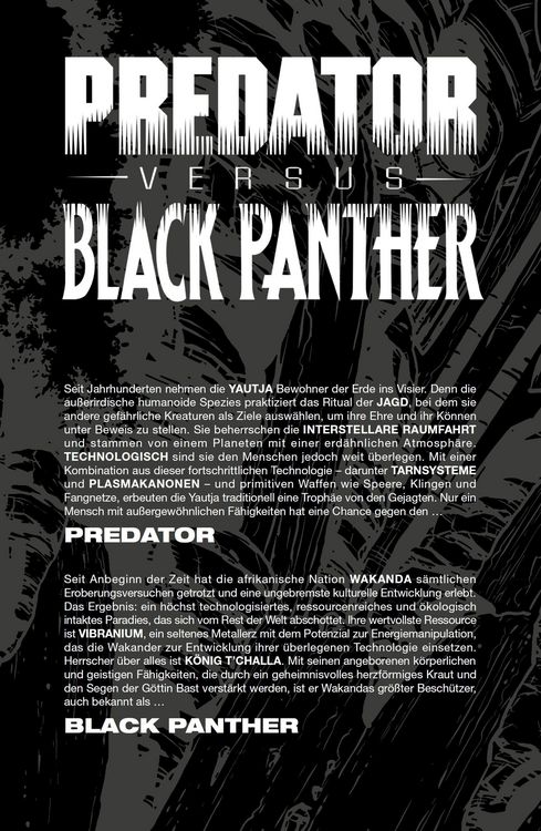 Produktbild: Predator vs. Black Panther: Jagd im Dschungel