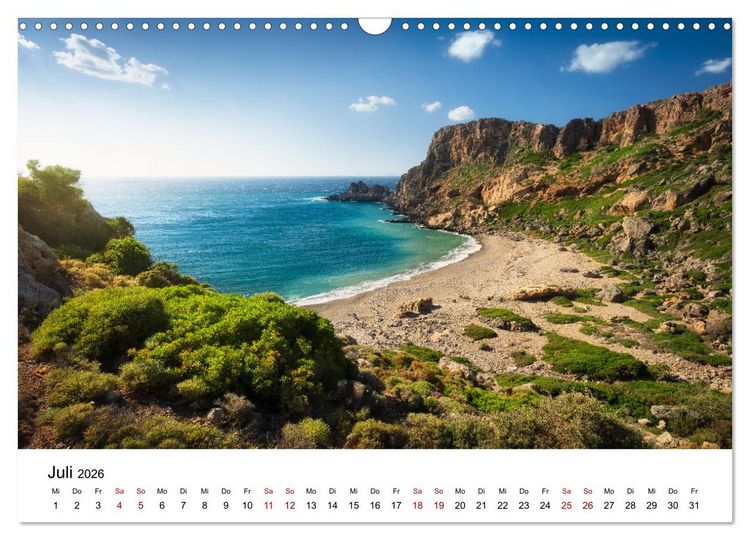 Produktbild: Im Rhythmus der Wellen - Ein Jahr am Meer (Wandkalender 2026 DIN A3 quer), CALVENDO Monatskalender