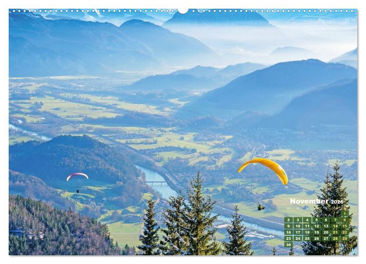 Produktbild: Paragliding: Der Traum vom Fliegen (Wandkalender 2026 DIN A2 quer), CALVENDO Monatskalender