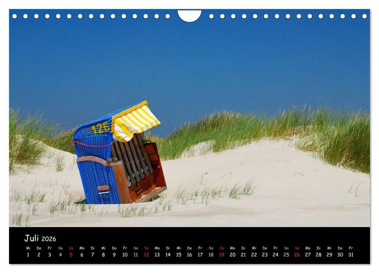 Produktbild: Amrum (Wandkalender 2026 DIN A4 quer), CALVENDO Monatskalender