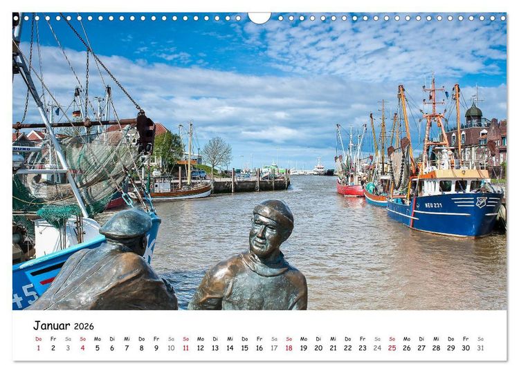 Produktbild: Deutschland- Nordsee und Ostsee (Wandkalender 2026 DIN A3 quer), CALVENDO Monatskalender