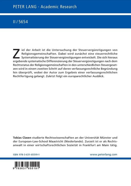 Produktbild: Steuerverg&uuml;nstigungen von Religionsgemeinschaften