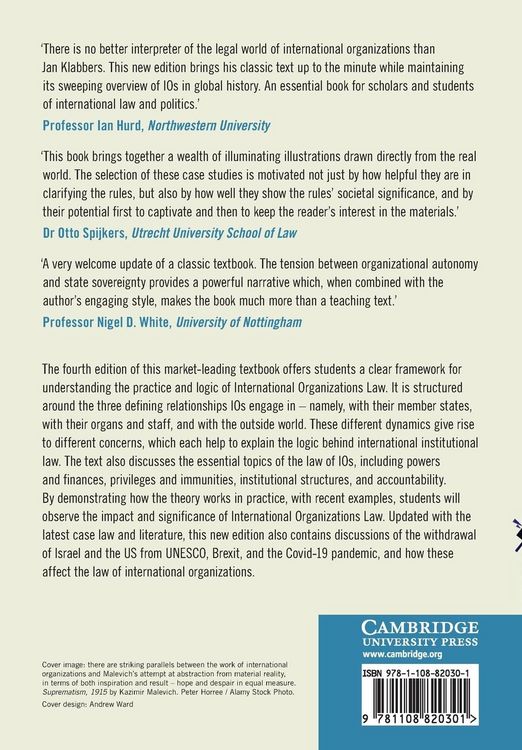 Produktbild: An Introduction to International Organizations Law
