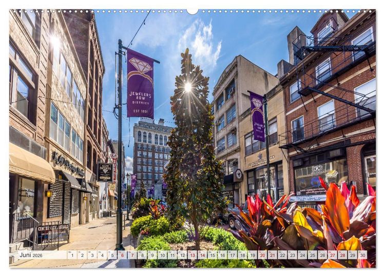 Produktbild: PHILADELPHIA Historie und Moderne (Wandkalender 2026 DIN A2 quer), CALVENDO Monatskalender