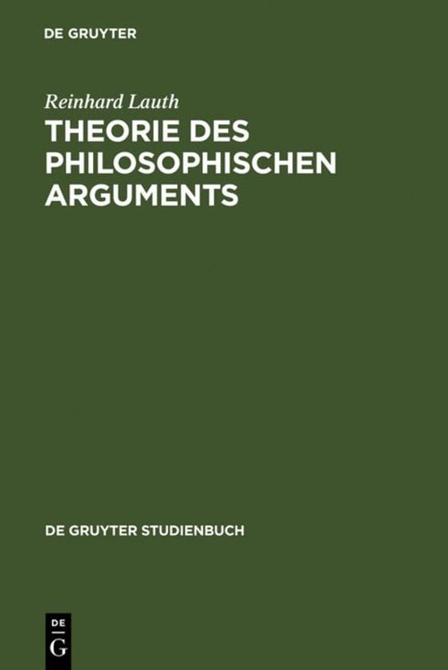 Produktbild: Theorie des philosophischen Arguments