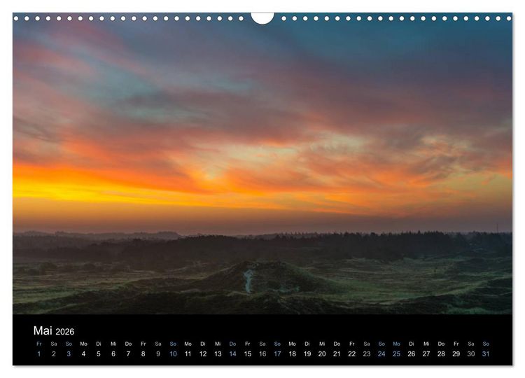 Produktbild: Wolken &uuml;ber D&auml;nemark (Wandkalender 2026 DIN A3 quer), CALVENDO Monatskalender
