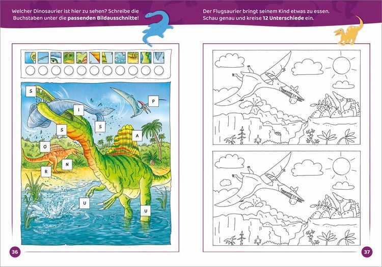 Produktbild: Dinostark! R&auml;tsel- und Malspa&szlig;