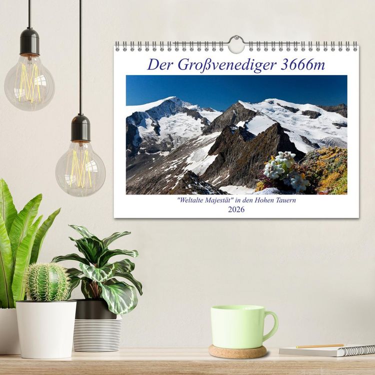 Produktbild: Der Gro&szlig;venediger 3666m (Wandkalender 2026 DIN A4 quer), CALVENDO Monatskalender