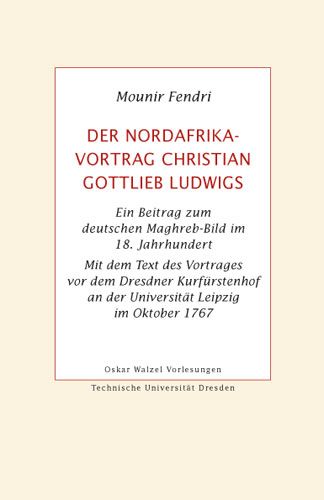 Produktbild: Der Nordafrika-Vortrag Christian Gottlieb Ludwigs