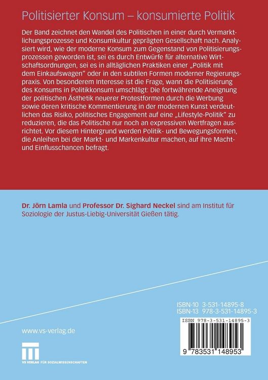 Produktbild: Politisierter Konsum - konsumierte Politik