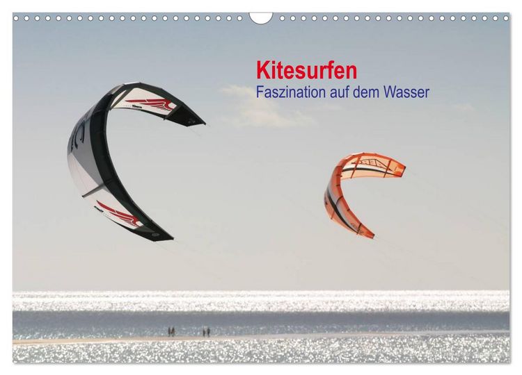 Produktbild: Kitesurfen &ndash; Faszination auf dem Wasser (Wandkalender 2026 DIN A3 quer), CALVENDO Monatskalender