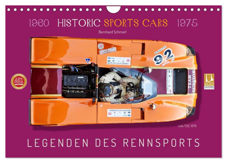 Produktbild: Legenden des Rennsports Historic Sports Cars 1960-1975 (Wandkalender 2026 DIN A4 quer), CALVENDO Monatskalender