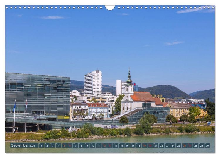 Produktbild: Facettenreiches Linz (Wandkalender 2026 DIN A3 quer), CALVENDO Monatskalender