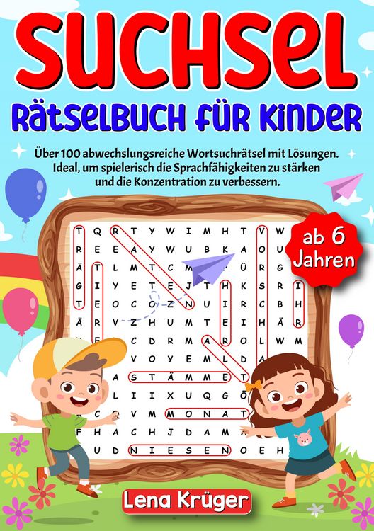 Produktbild: Suchsel R&auml;tselbuch f&uuml;r Kinder ab 6 Jahren