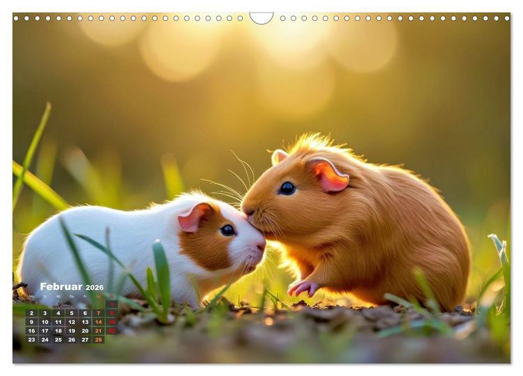 Produktbild: S&uuml;&szlig;e Meerschweinchen (Wandkalender 2026 DIN A3 quer), CALVENDO Monatskalender