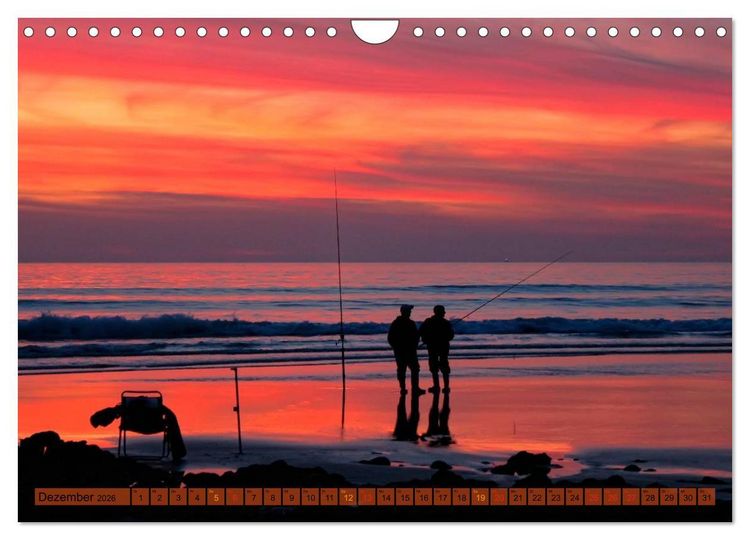Produktbild: Ruhig werden - Angeln (Wandkalender 2026 DIN A4 quer), CALVENDO Monatskalender