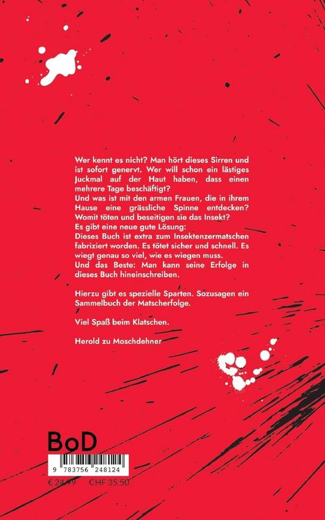 Produktbild: Dein M&uuml;ckenkaputtklatschBuch