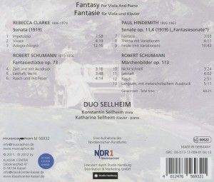Produktbild: Duo Sellheim: Fantasy for Viola and Piano