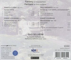 Produktbild: Fantasy for Viola and Piano