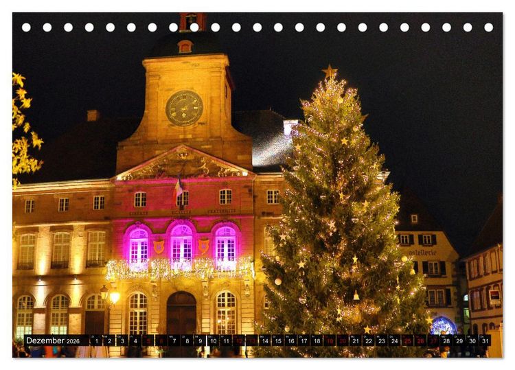 Produktbild: Bienvenue &agrave; Wissembourg. Spaziergang durch Wei&szlig;enburg im Elsass (Tischkalender 2026 DIN A5 quer), CALVENDO Monatskalender